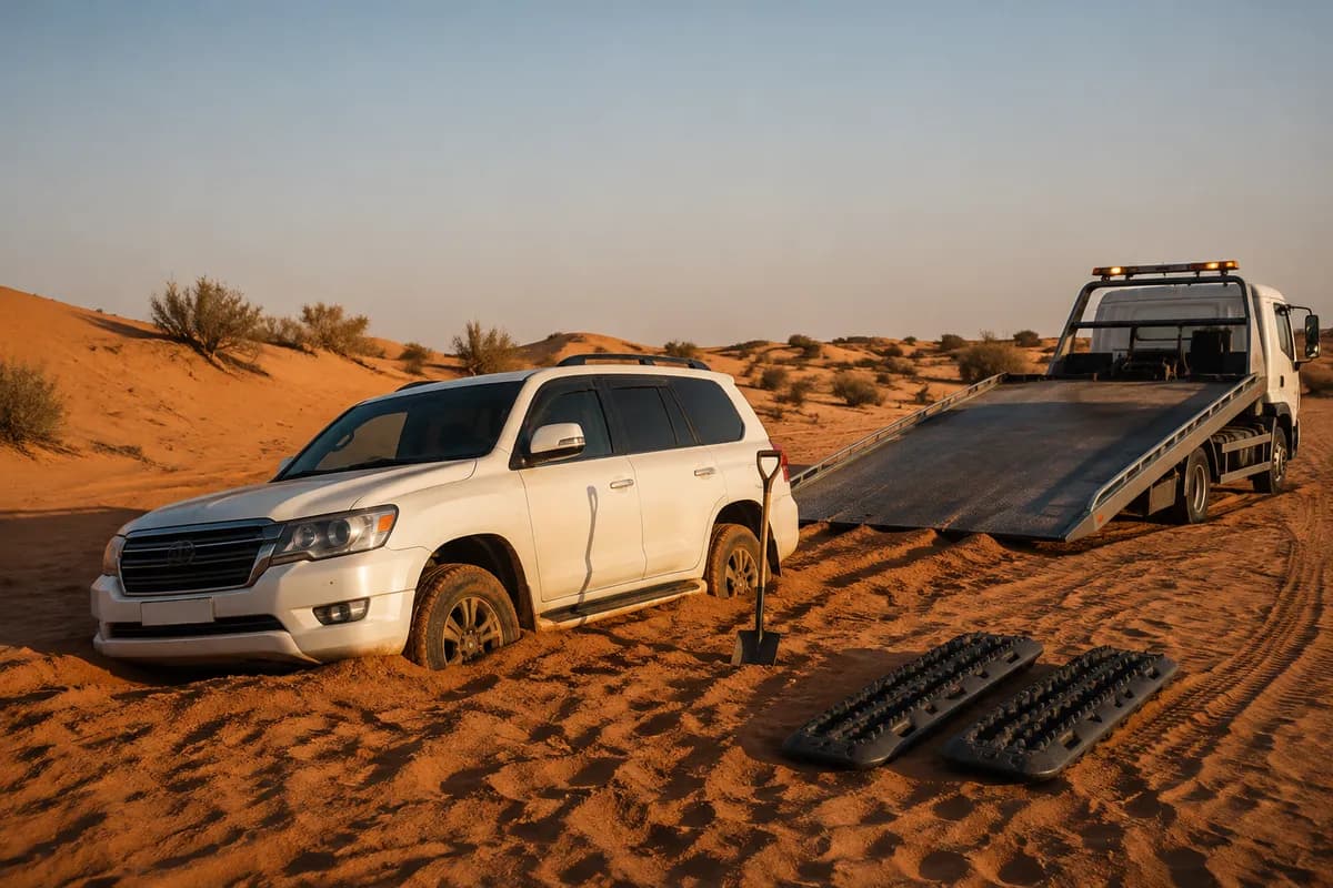 Car Stuck in Sand Near Riyadh? How to Get Out Safely